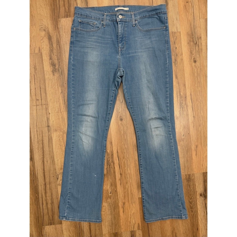 Levi's 315 Shaping Bootcut Jeans Womens Size 32 Medium Wash‎ Stretch Denim